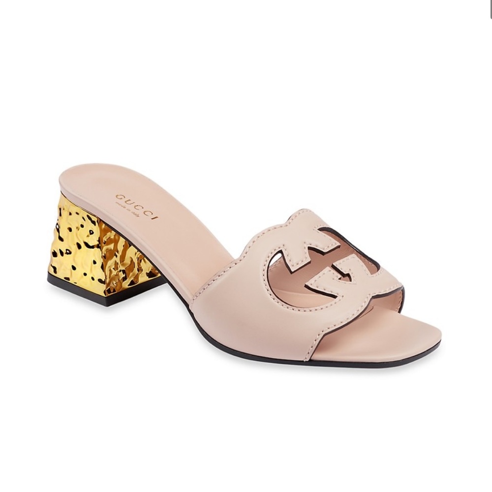 GUCCI WOMEN'S INTERLOCKING G CUT-OUT SANDAL *NWT